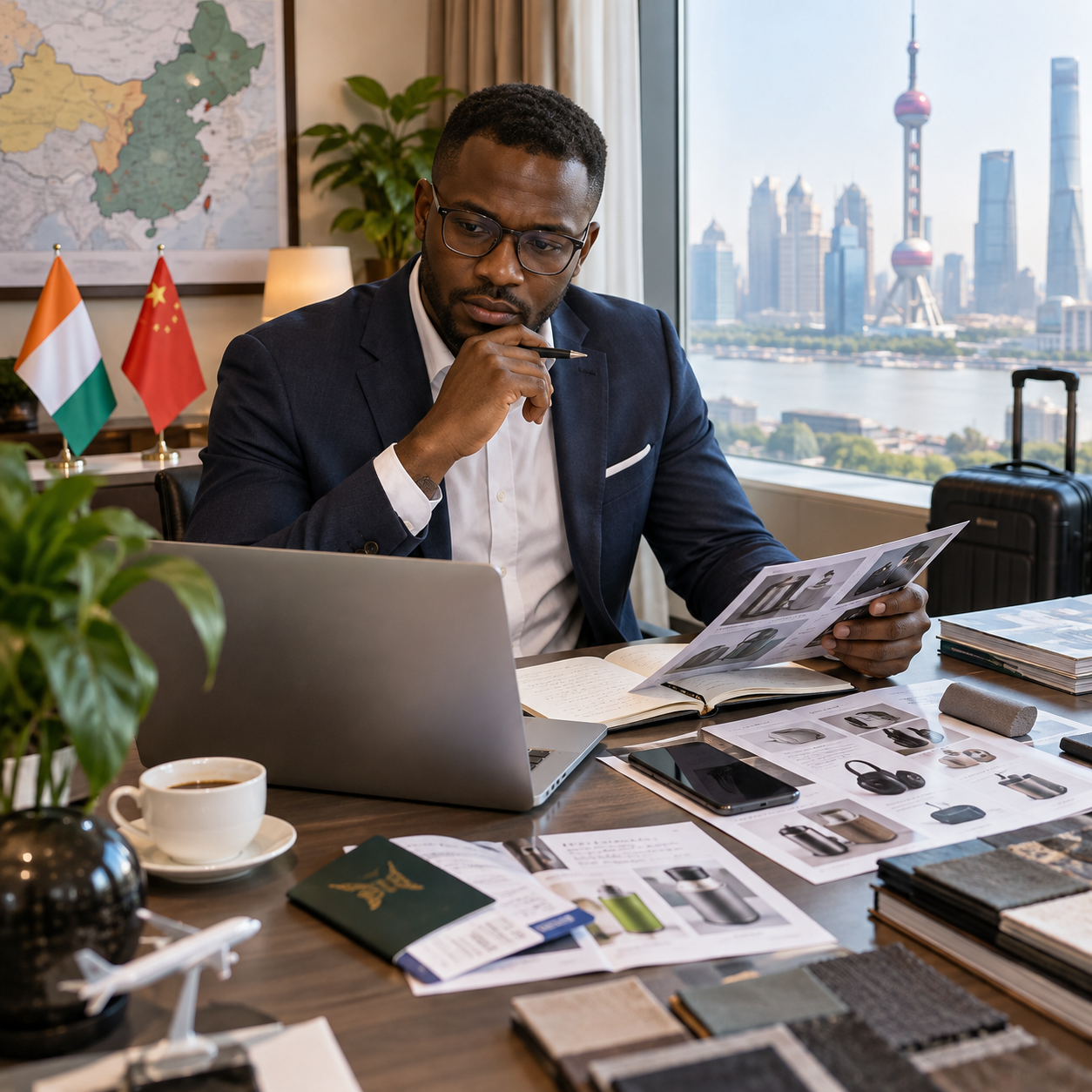 Préparation des rendez-vous avant un voyage d'affaires en Chine