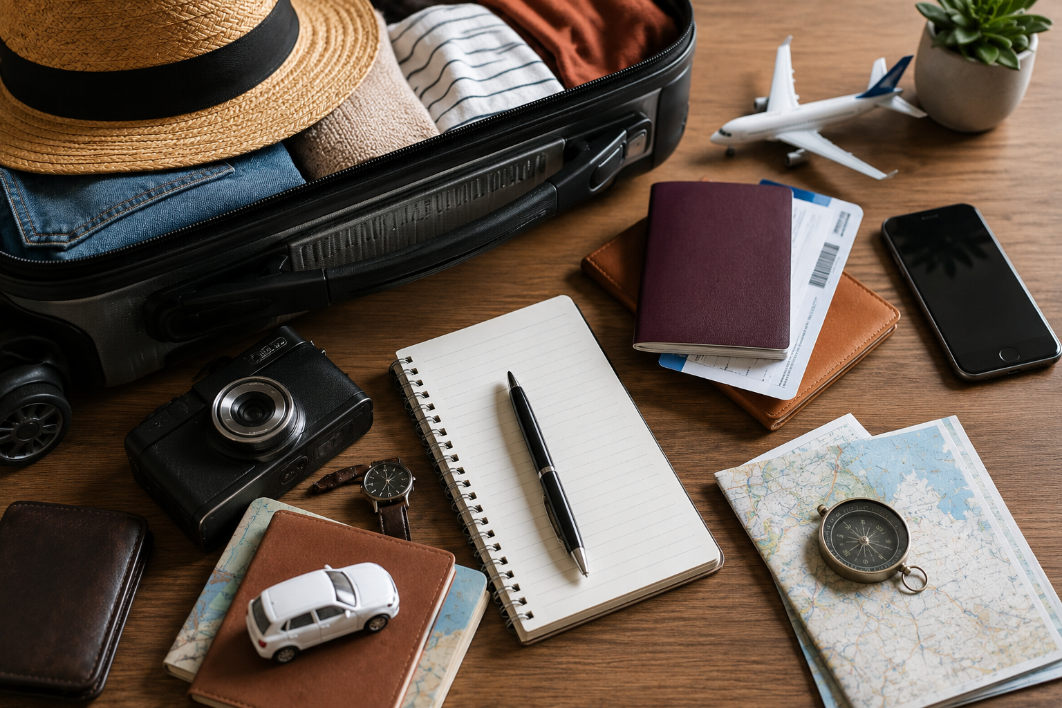 Préparation des bagages avant un voyage à l'étranger